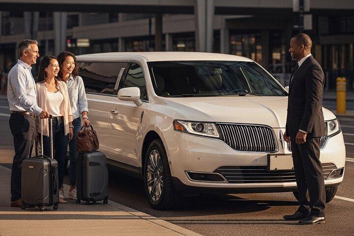 Topprankad NYC Private Luxury flygplats ankomst resa med Stretch Limo