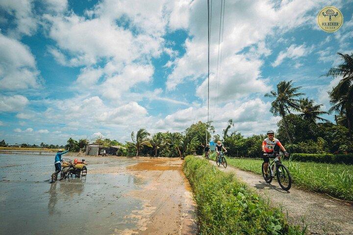 Excursão de bicicleta e barco Mekong Delta