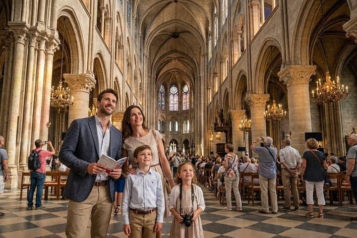 Notre-Dame Interior or Exterior Tour with Scheduled Group Access