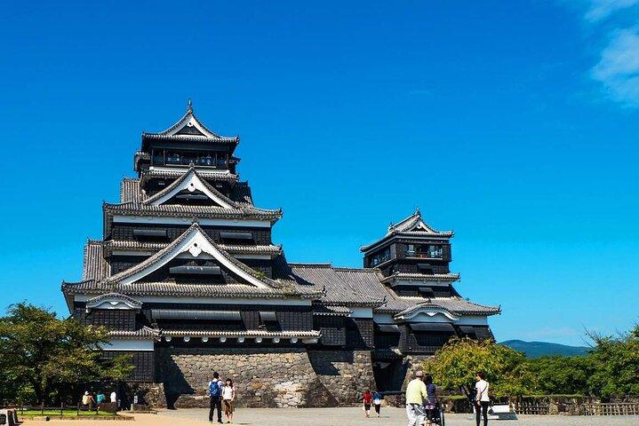 Tour panoramico di un'intera giornata del vulcano Aso e del castello di Kumamoto