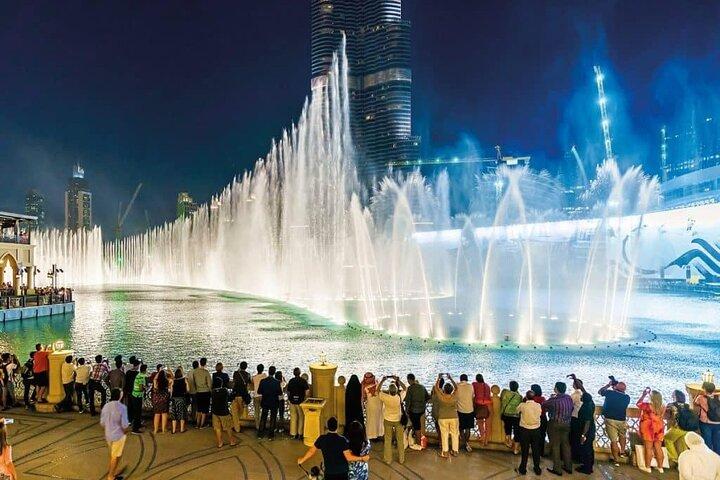 Dubai Nachttour : Burj Khalifa, Brunnenshow und Stadtlichter
