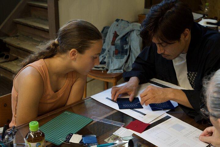 Sashiko Studio Stitching im Kyotoer Kunstviertel