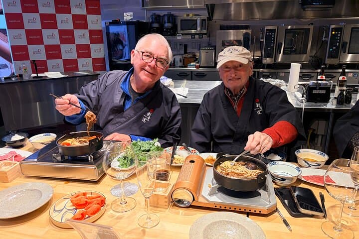 Japanese Sake Tasting & Wagyu Sukiyaki Cooking Class in Tokyo