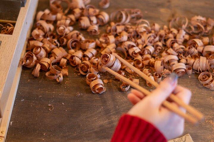 Kyoto : Chopsticks Making Workshop med Graving Option i Gion