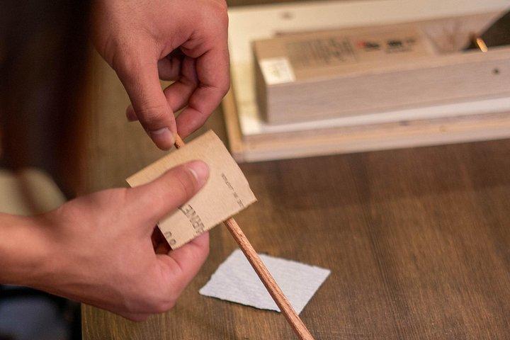 Kyoto : Essstäbchen machen Werkstatt mit Gravuroption in Gion