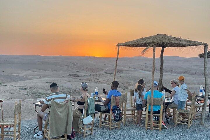 Marrakech: Agafay Desert ,Camel Ride & quad bike and Dinner show