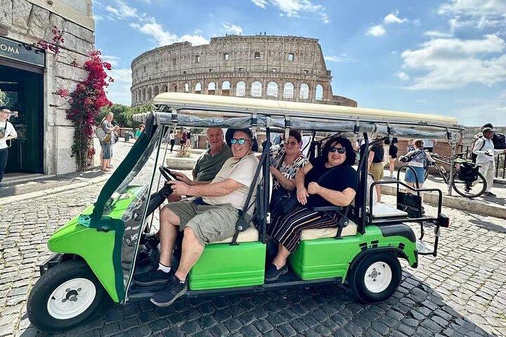 Carrito de golf por la Roma Imperial