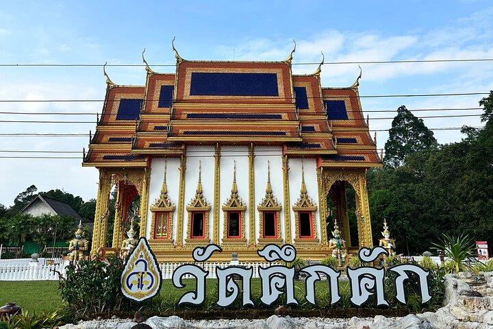 Khao Lak : Tour de medio día de rafting en bambú, templo y cascada