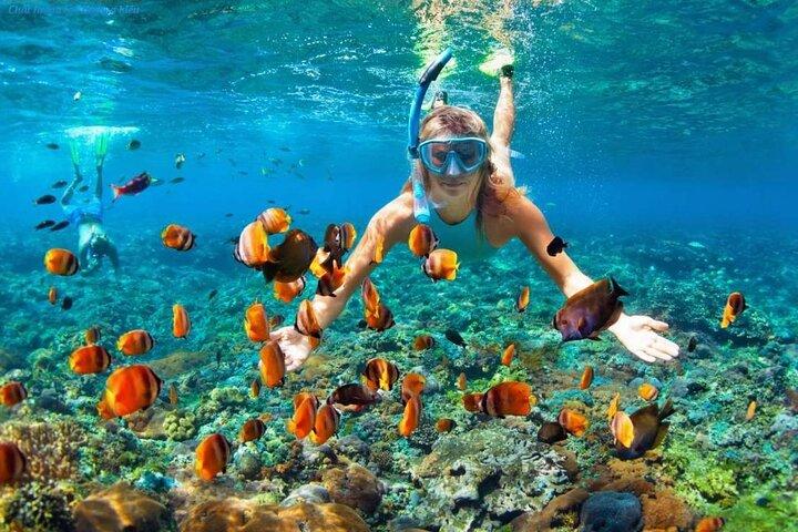 Nha Trang Insel Flucht mit Schnorcheln und Schwimmende Bar Party