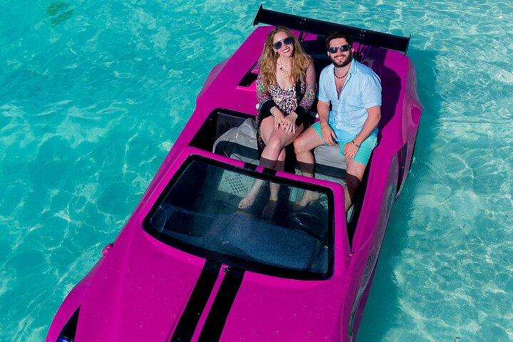 Passeio de JetCar em Zanzibar com vídeo de drone e traslado incluído.