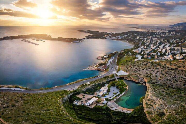 Tour di Capo Sounio e Tempio di Poseidone a nuoto e tramonto