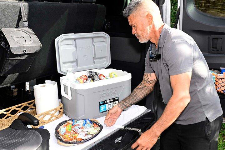 ハナ小群への道、滝、黒砂ビーチ＆ピックアップ