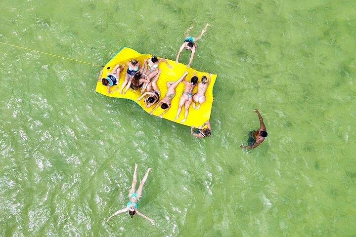 Party Booze Boat Fiesta Sand Bar-Snorkeling-Musica-Bevande-Danza