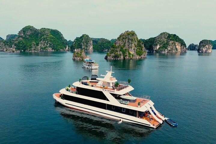 From Cat Ba: Spectacular Lan Ha Bay Sunset on Luxury Cruise