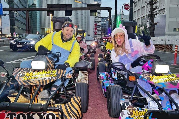 渋谷から新宿までのプレミアム東京ゴーカートツアー※要国内避難民