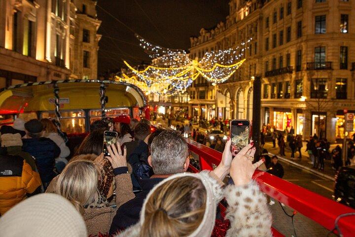 London Christmas Lights Tour by Vintage Double-Decker Bus