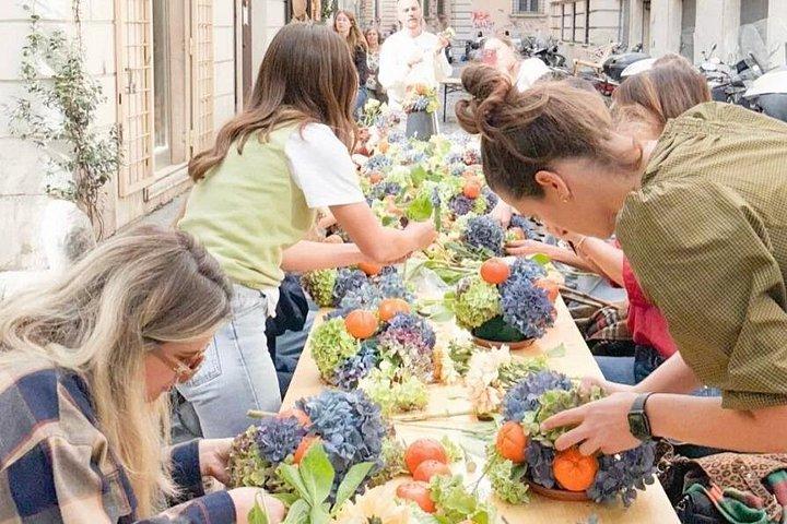 Flower Art Workshop in Iconic Rome with a Local Florist
