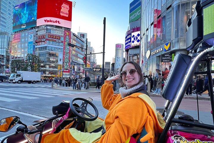 渋谷から新宿までのプレミアム東京ゴーカートツアー※要国内避難民