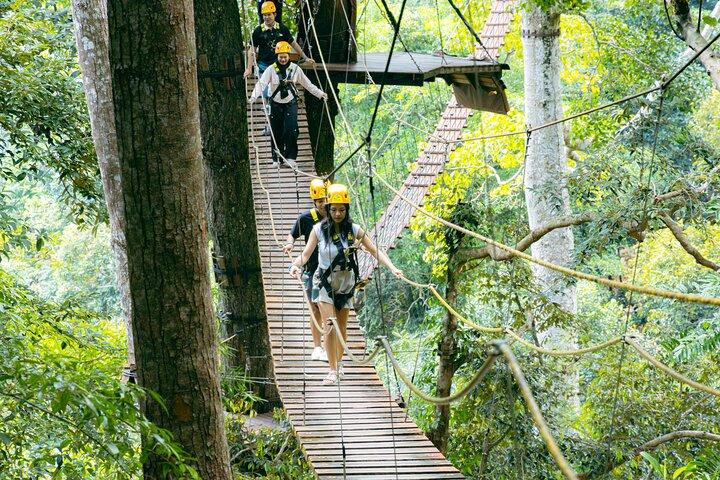 Voler Hanuman Zipline Experience Famille Amicale Aventure