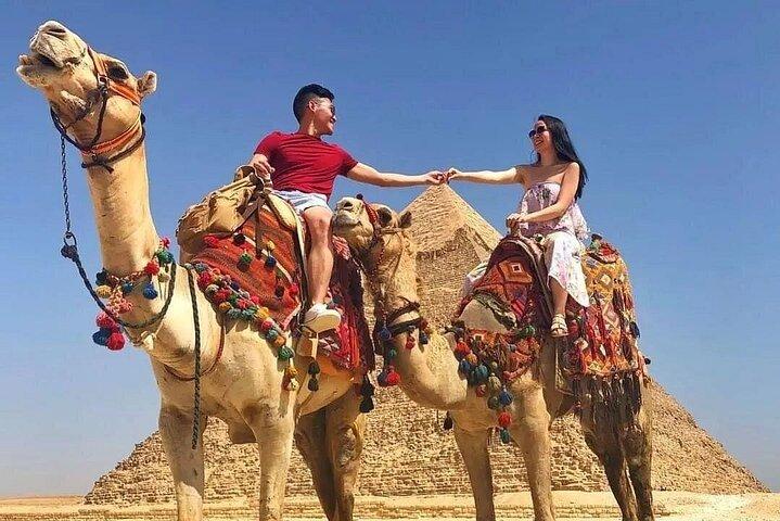 Een hele dag privétrip naar Gizeh-piramides Sphinx Memphis en Sakkara