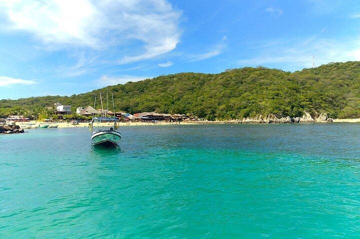 Excursão privada 9 Bayes of Huatulco a San Agustin + esportes Pesca
