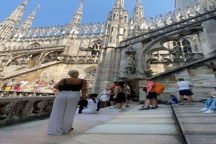 Milan: Duomo Entry with Lift to Rooftop Terraces & Upper Level