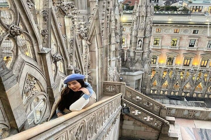 Milan: Duomo Entry with Lift to Rooftop Terraces & Upper Level
