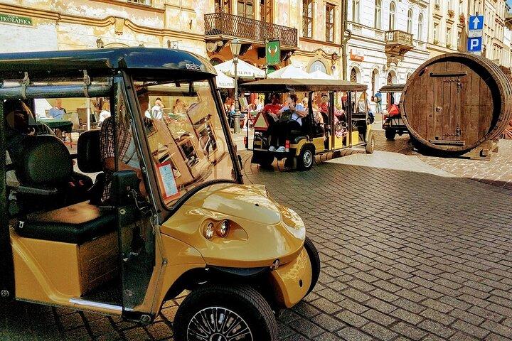 Krakow: Gamla stan, judiska Kazimierz och Ghetto Sightseeing med elektrisk golfvagn
