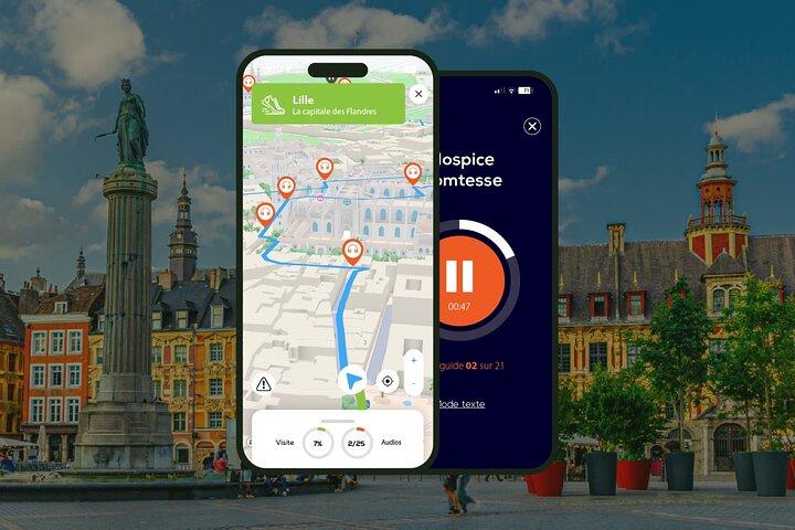 Lille: 2,5 timmars audioguidad rundvandring med 22 ljudkommentarer