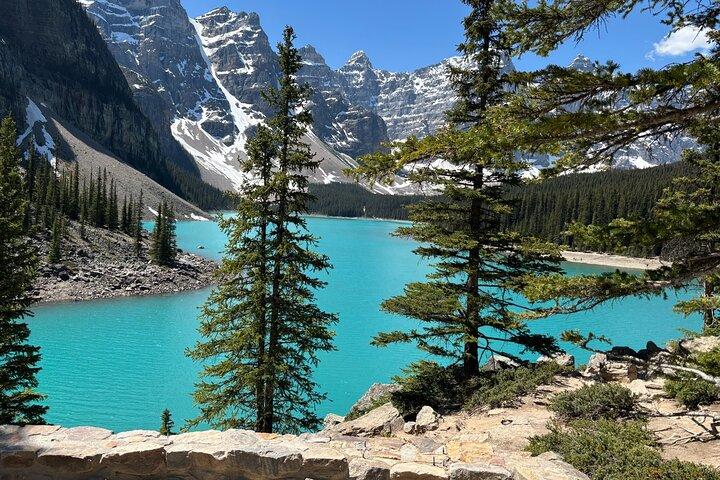 Moraine Lake och Lake Louise Dagstur från Calgary Canmore Banff