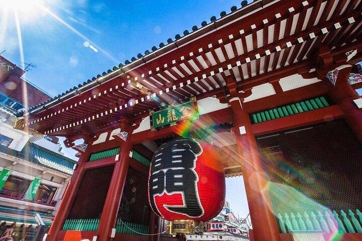 Privétour van dag naar nacht naar Tokio: Asakusa & Shinjuku Golden Gai