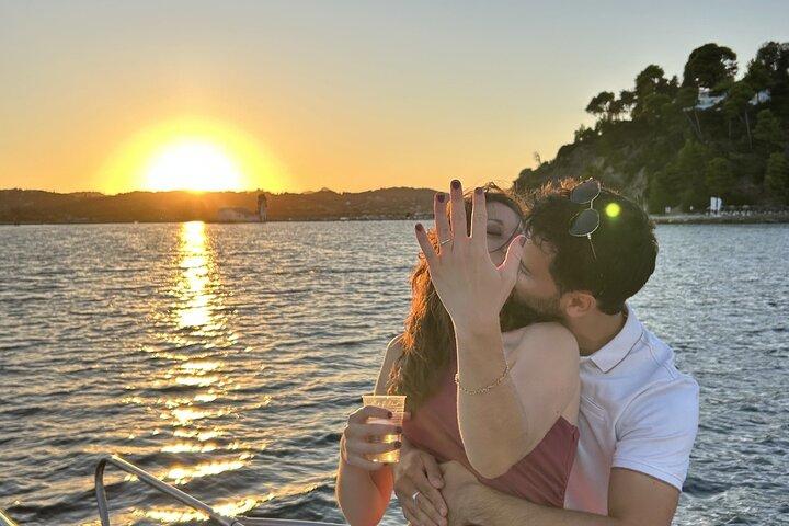 Corfu: cruzeiro privado ao pôr do sol