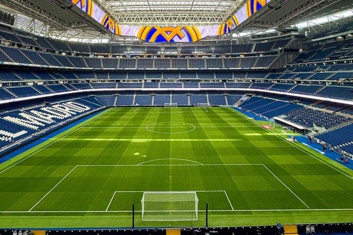 Entrada al estadio y museo Bernabéu en Madrid