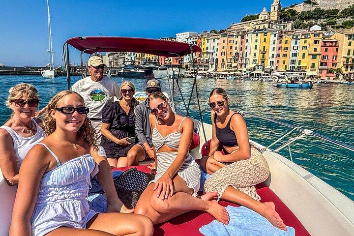 Cinque Terre halvdag heldag eller solnedgång Båttur från La Spezia
