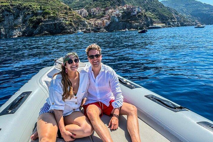 Cinque Terre halvdag heldag eller solnedgång Båttur från La Spezia