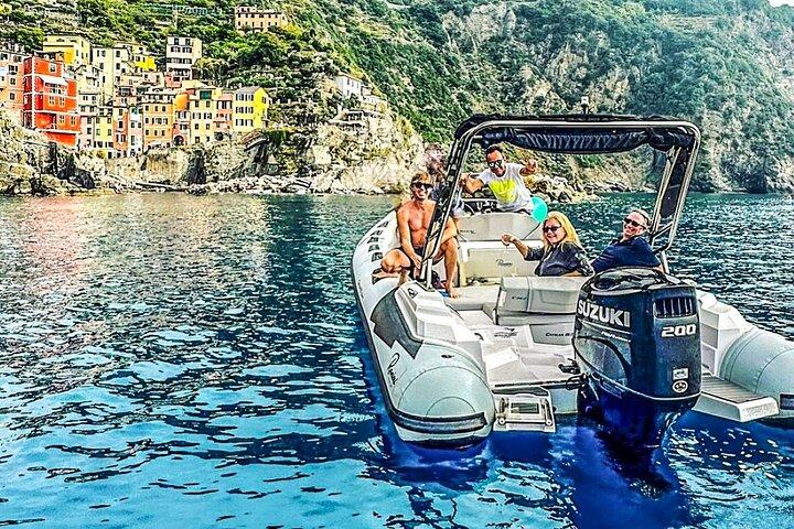 Cinque Terre halvdag heldag eller solnedgång Båttur från La Spezia