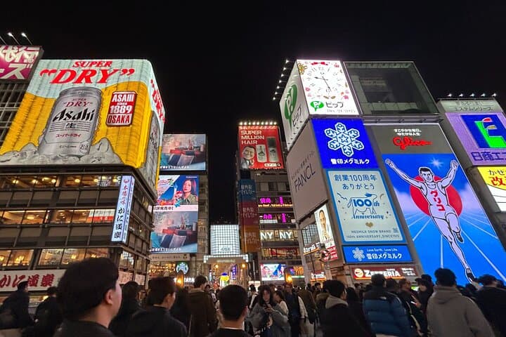 Osaka Private Walking Tour Castle Dotonbori and Shinsekai