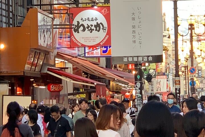Osaka Private Walking Tour Castle Dotonbori and Shinsekai