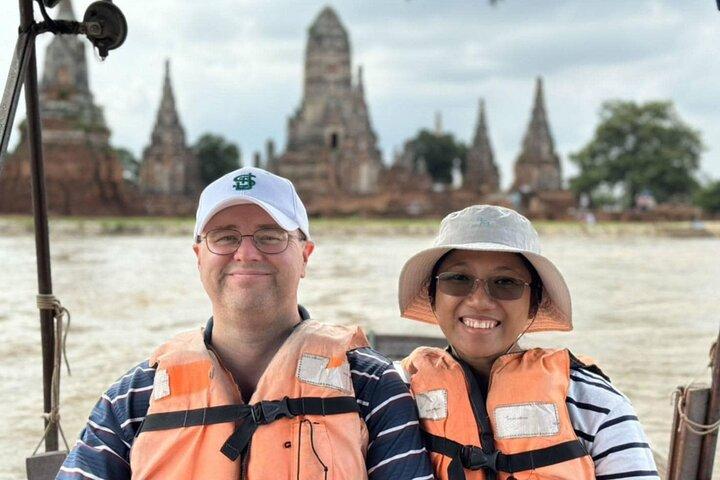 ボートツアー付きのユネスコ世界遺産、アユタヤへのプライベートエクスカーション