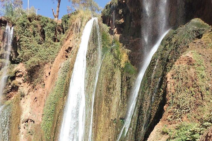 Ouzoud Waterfalls Daytrip från Marrakech."Vattenfall,BarbrieApes"
