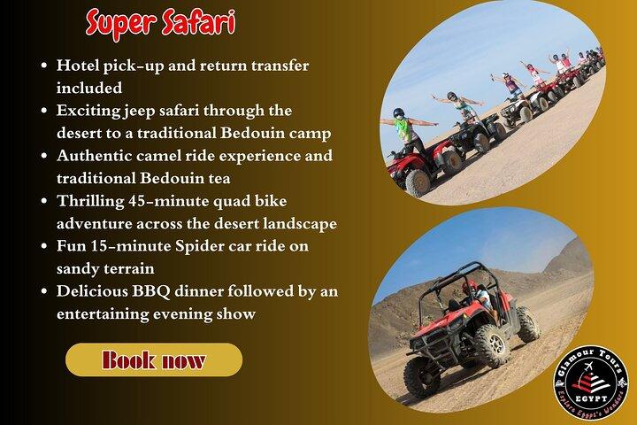 Super Safari in Hurghada : Quad Bike, Spider Car, Jeep & Grill