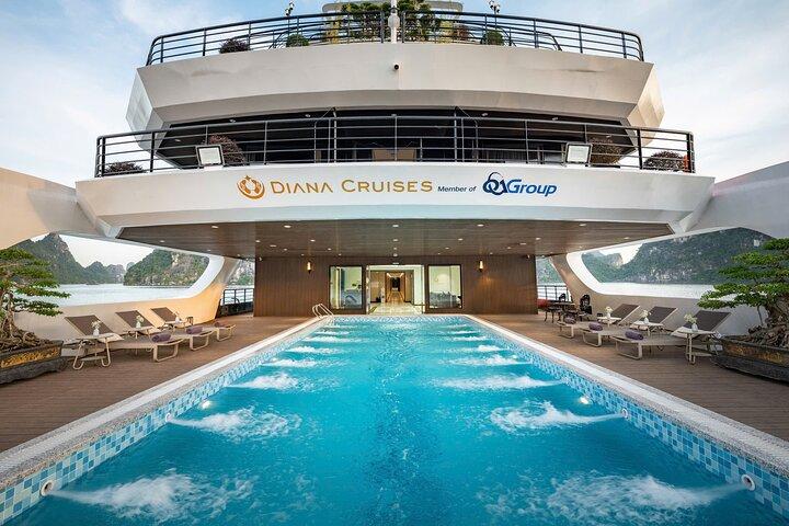 Hanoi : Diana Luxury 2D1N-Die größte Lan Ha Bay Kreuzfahrt auf der Bucht