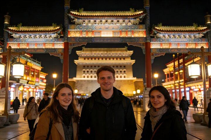 Beijing Private Night Walking Tour: Qianmen Street, Tian'ammen Square and Wangfujing Street