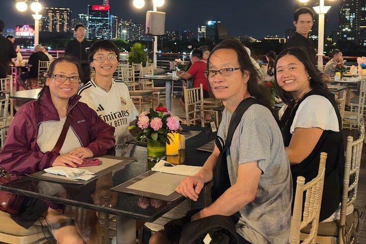 Ho Chi Minh City Night Light - Jantar em cruzeiro de luxo
