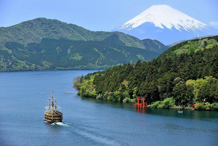 Fuji och Hakone privat dagstur med Bullet tåg och bil