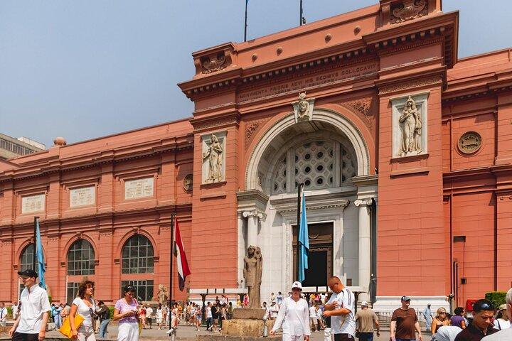 Kairo lille gruppe, pyramider, sfinx og gamle museum fra Hurghada