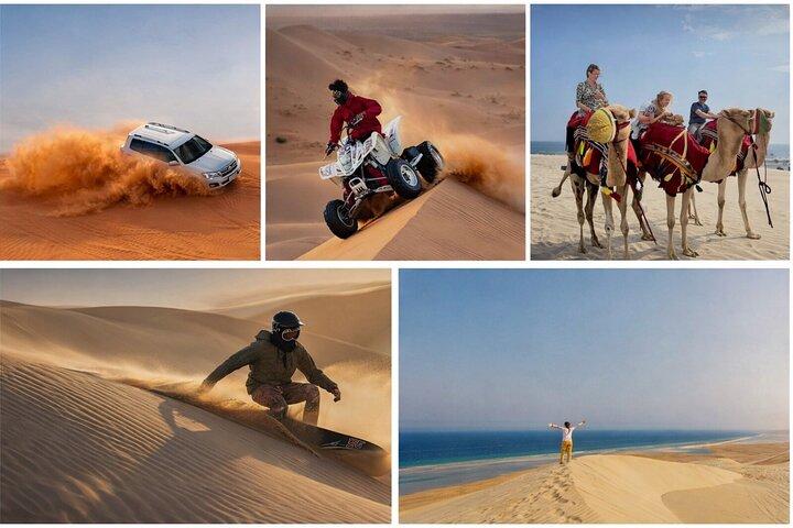 Doha Desert Safari Dune Bashing Kamelenrijden en Sandboarden