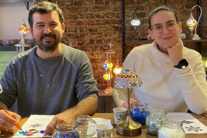 Istanbul traditionell mosaiklampa Workshop
