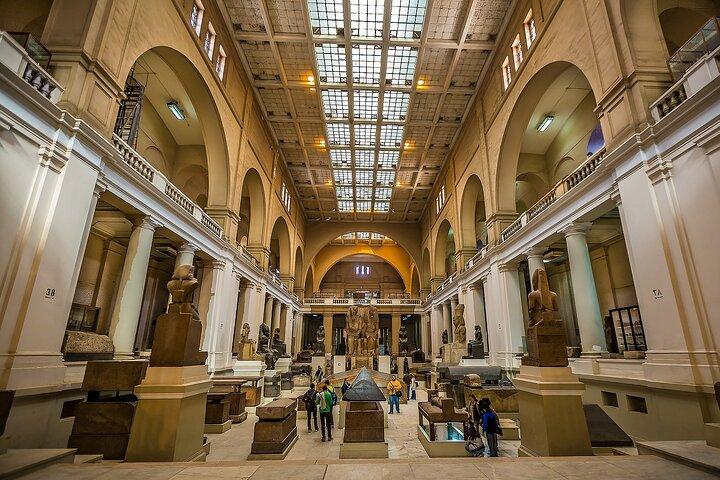 Kairo lille gruppe, pyramider, sfinx og gamle museum fra Hurghada