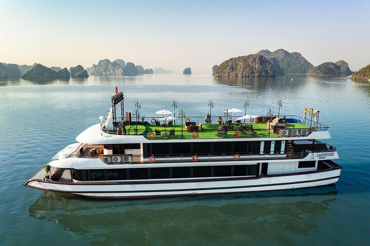 Hanoi : 5 - Estrela Ambrose Luxury Cruise em Baía Ha Long com Jacuzzi